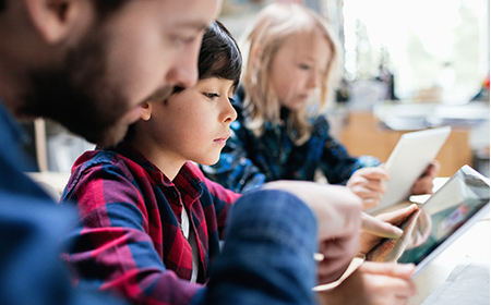 Adformatie kinderen die lezen